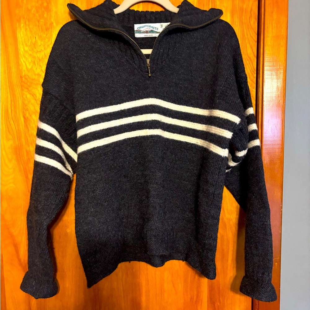 100% Wool Aran Crafts Sweater
